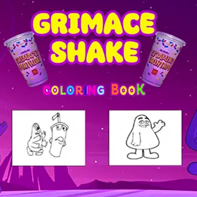 Grimace Shake Coloring oyunu