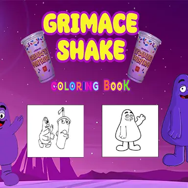 Grimace Shake Coloring oyunu