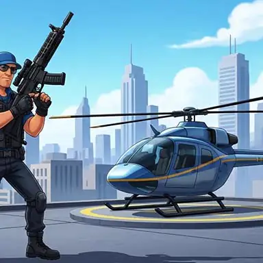 GunShip Shooting Attack Game 3D oyunu