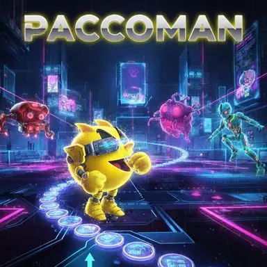 hard neon paccoman game