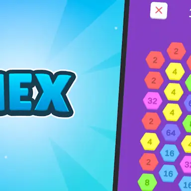 Hex-2048 game