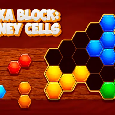 Hexa Block Honey Cells game