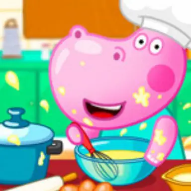Hippo Cooking School: Game for Girls oyunu