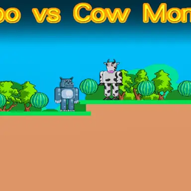 Hippo vs Cow Monster game