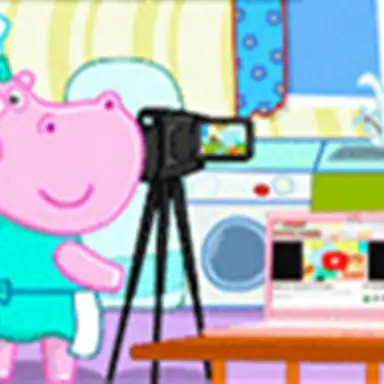 Hippo YouTube Desserts Video Filming game