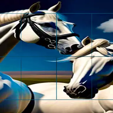 Horses Puzzle quest game