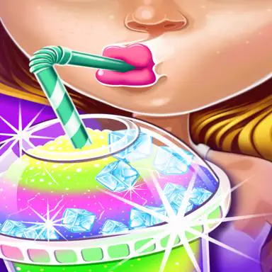 Ice Slushy Maker Rainbow Desserts game online oyunu