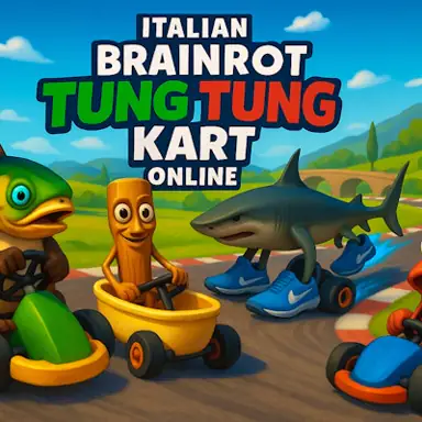 Italian Brainrot Tung Tung Kart Online oyunu