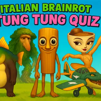 Italian Brainrot tung Tung Quiz oyunu