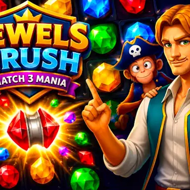 Jewels Crush Match 3 Mania oyunu