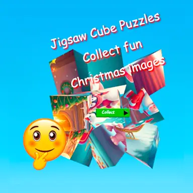 Jigsaw Cube Puzzles Collect Fun Christmas Images game