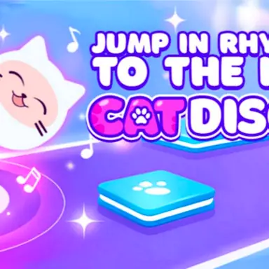 Jump in Rhythm to the Hit! Cat Disco! game