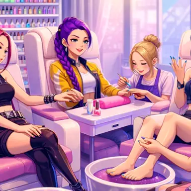 K-Pop Demon Hunters Nail Studio oyunu