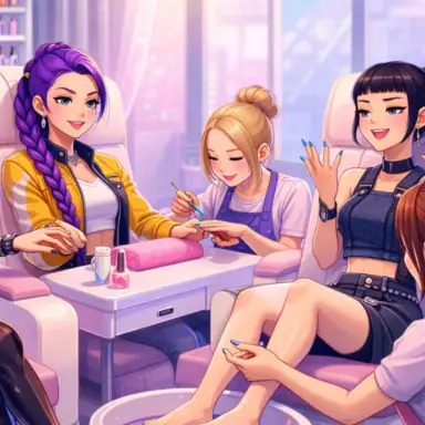 K Pop Demon Hunters Nail Studio oyunu