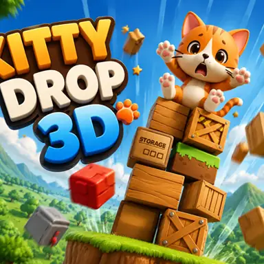 Kitty Drop 3D oyunu