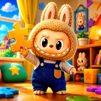 Labubu Jigsaw Puzzle Time oyunu