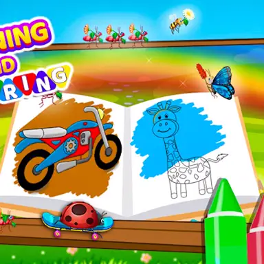 Learning and Coloring For Kids oyunu