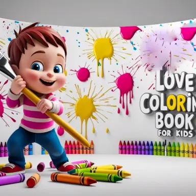 Love Coloring Book for Kids oyunu