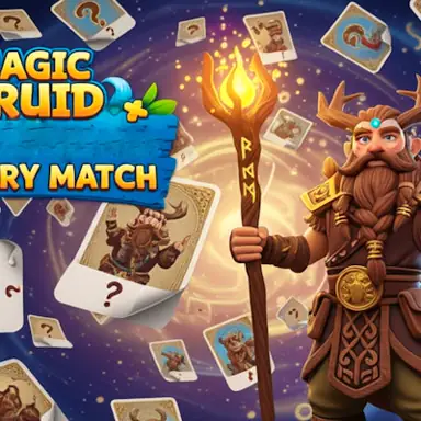 Magic Druid Memory Match game
