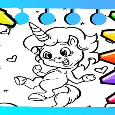 Magical Unicorn Coloring Pages oyunu
