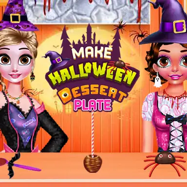 Make Halloween Dessert Plate oyunu