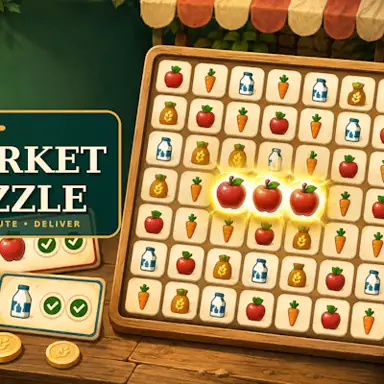 Market Puzzle oyunu