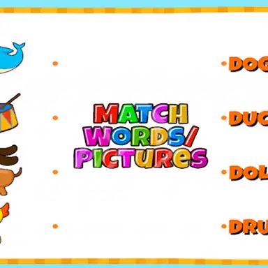 Match Pictures to Words oyunu