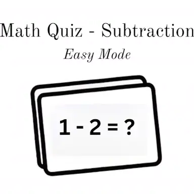Math Quiz - Subtraction game