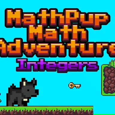 MathPup Math Adventure Integers game