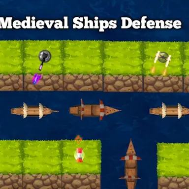 Medieval Ships Defense game