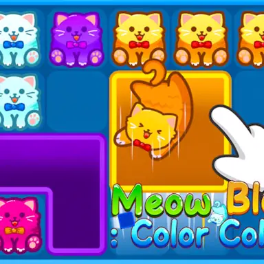 Meow Block: Color Collect! oyunu
