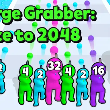 Merge Grabber Race to 2048 game