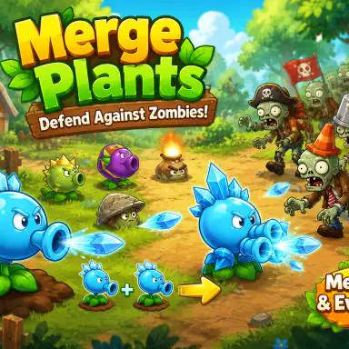 Merge Plants &ndash; Defense Zombies oyunu
