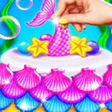 Mermaid Cake Cooking Design - Fun in Kitchen oyunu