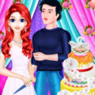 Mermaid Girl Wedding Cooking Cake Game game