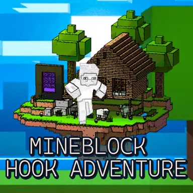 Mineblock Hook Adventure game
