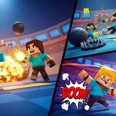 Minecrafts Fighting Combat oyunu