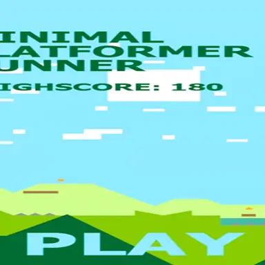 Minimal Platformer Runner game