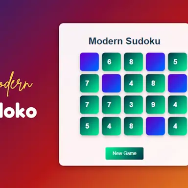 Modern Sudoku game