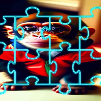 Monkey Jigsaw game