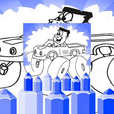 Monster Truck Coloring Pages For Kids oyunu
