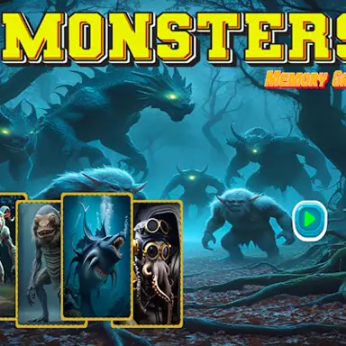 Monsters Memory Game game