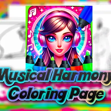 Musical Harmony Coloring Page oyunu