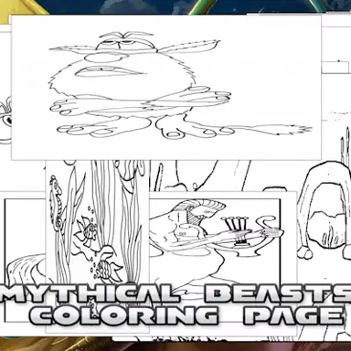 Mythical Beasts Coloring Page oyunu