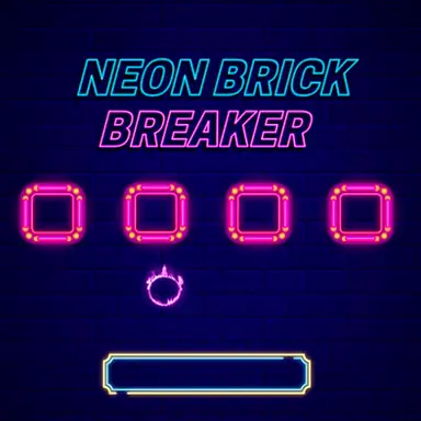 Neon Brick Breaker game