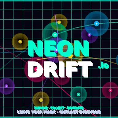 Neon Drift.io oyunu
