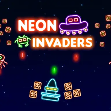 Neon Invaders game