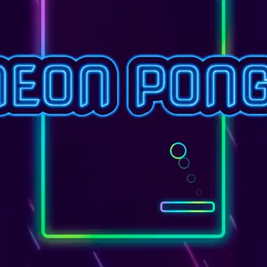 Neon Pong game
