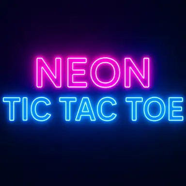 Neon Tic-Tac-Toe oyunu