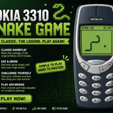 Nokia 3310 Snack Game oyunu